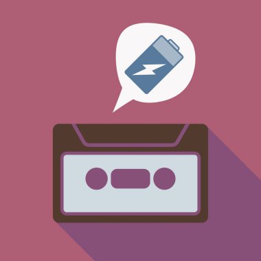 Uzun gölge kaset bir batarya ile