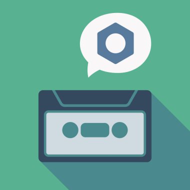 Uzun gölge kaset bir somun