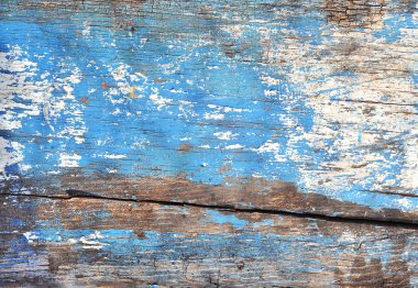 Mavi soyma boyasından renkli ahşap arka plan