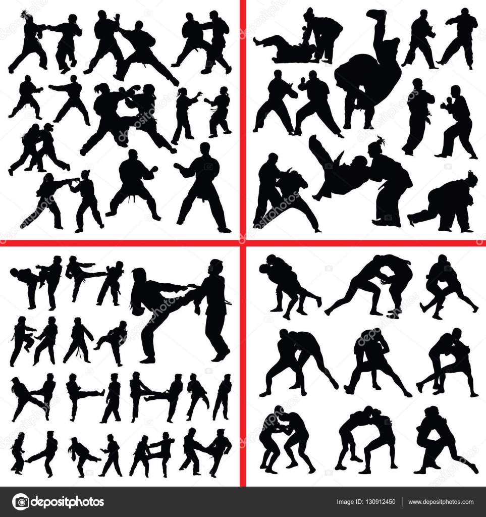 Martial art mix — Stock Vector © gocamaja 130912450