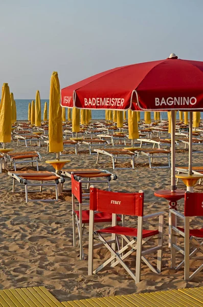 Спустошений Спустошений Пляж Lido Jesolo Italy — стокове фото