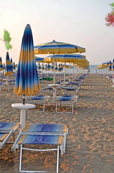 Спустошений Спустошений Пляж Lido Jesolo Italy — стокове фото