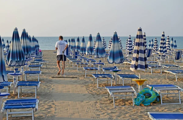 Спустошений Спустошений Пляж Lido Jesolo Italy — стокове фото