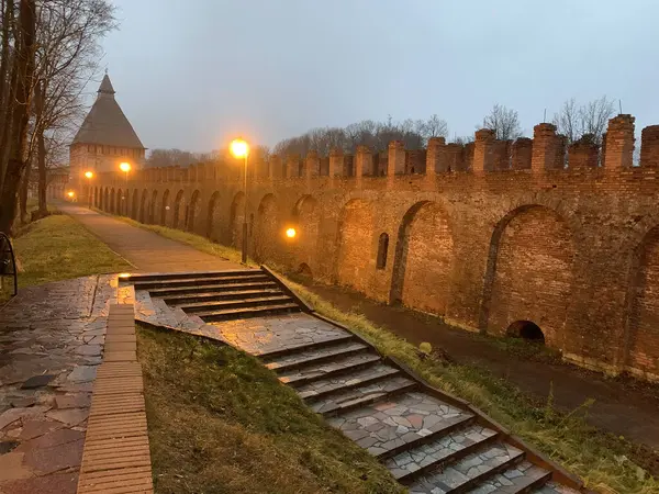 Центральний Парк Культури Сад Ріста Лопатинського Парк Центрі Смоленська Одна — стокове фото