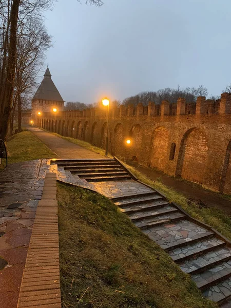 Центральний Парк Культури Сад Ріста Лопатинського Парк Центрі Смоленська Одна — стокове фото