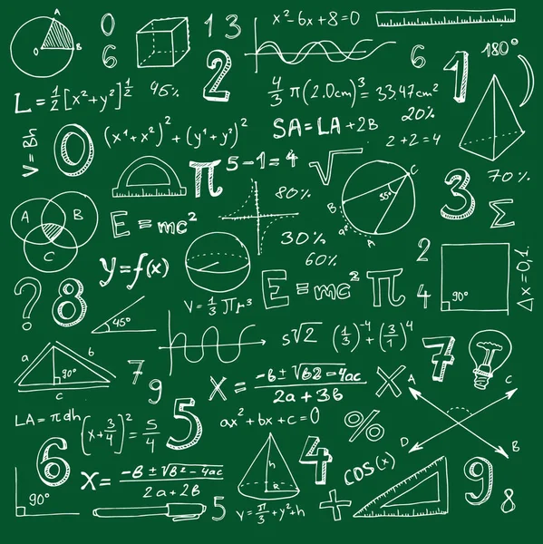 Conjunto de símbolos matemáticos —  Vetores de Stock