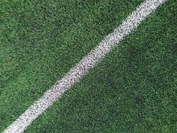 Fechar no campo de futebol — Fotografia de Stock