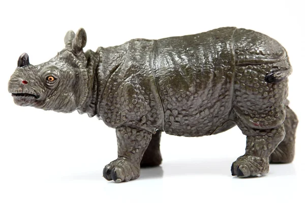 Toy Rhino, Rhinoceros unicornis — Stock Photo, Image