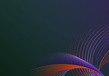 Dalga çizgileri ile soyut basit arkaplan