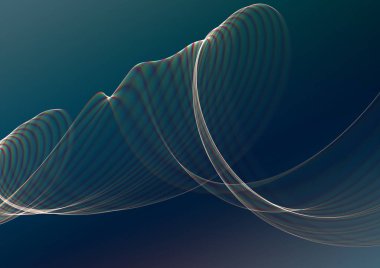 Açık turuncu dalgalı soyut koyu mavi arkaplan