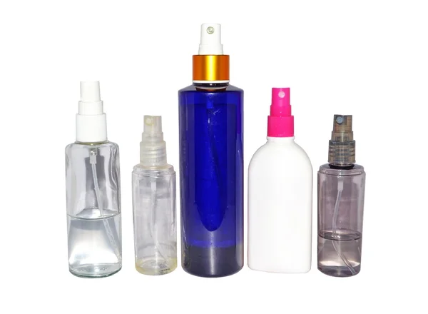 Flaskor av plastförpackningar — Stockfoto