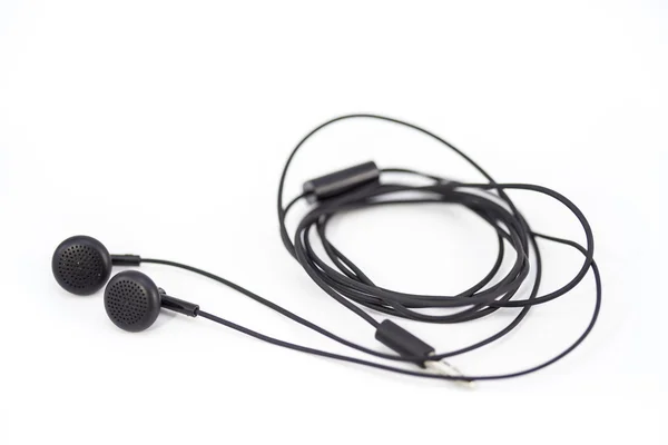 Blur earphone on white — Stock Photo, Image