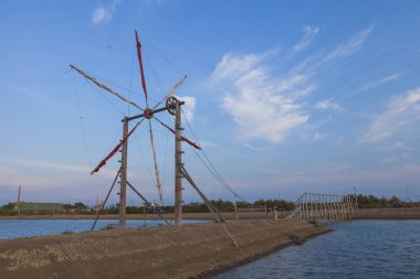 içinde tuz çiftlik rüzgar tekerlek