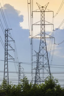 Yüksek gerilim electicity yazı ile gök