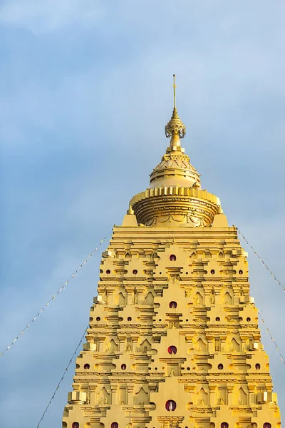 Zlatá Pagoda Sangklaburi Kanchanaburi Province Thajsko — Stock fotografie