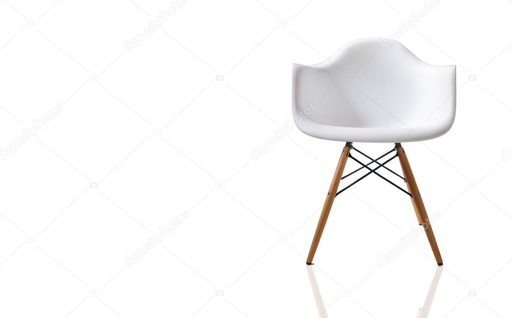 Modren design chair isolated.