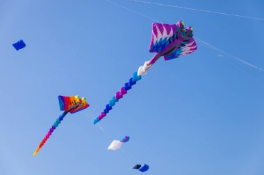Phetchaburi, Tayland - 27 Mart 2015: 16 Tayland Uluslararası Uçurtma Şenliği 28 Mart 2015 tarihinde Cha - Am Beach, Phetchaburi il Tayland.