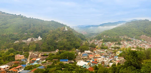 Pohled na Mae Sai, Chiangrai sever Thajska. — Stock fotografie
