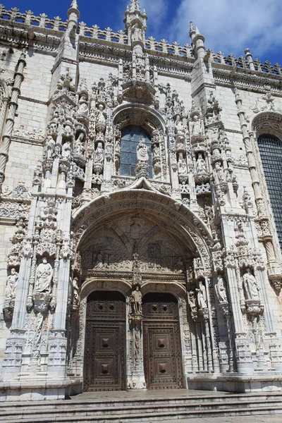 Jeronimos Kolostor Híres Lisszaboni Mérföldkő Belem Manuelino Stílusban Portugália — Stock Fotó