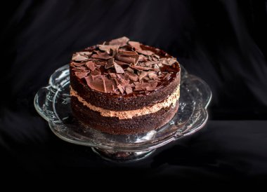 Lezzetli çikolatalı pasta.
