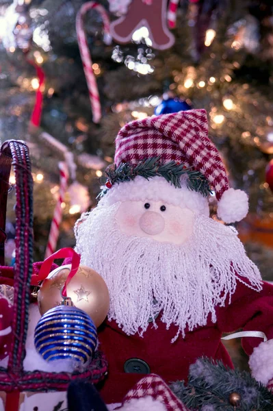 Weihnachtsmann-Puppe in Großaufnahme — Stockfoto