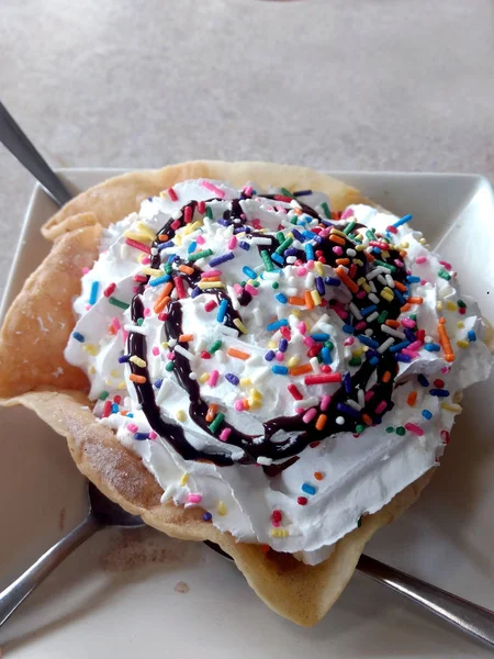 Mexican fried ice cream