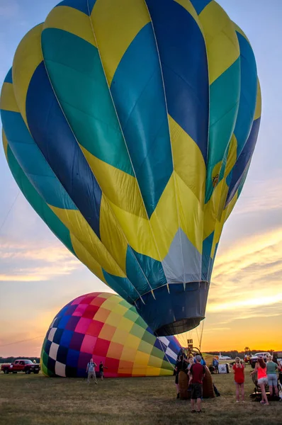 Battle Creek Michigan Usa Luglio 2017 Mongolfiere Colorate Sorgono Nel — Foto Stock