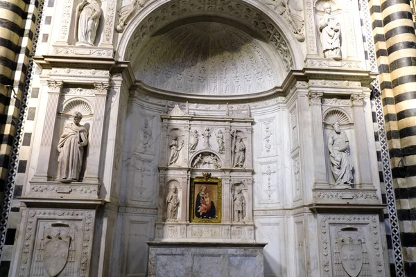 Vista Interior Catedral Siena Uma Igreja Medieval Siena Itália Outubro — Fotografia de Stock