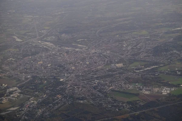 Vista Aérea Bruxelas Bélgica Outubro 2019 — Fotografia de Stock