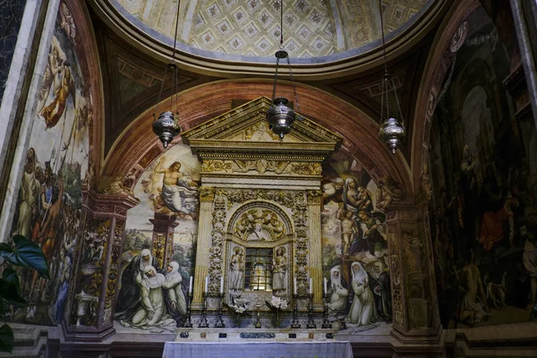 Vista Interior Basílica San Domenico Siena Italia Octubre 2019 — Foto de Stock