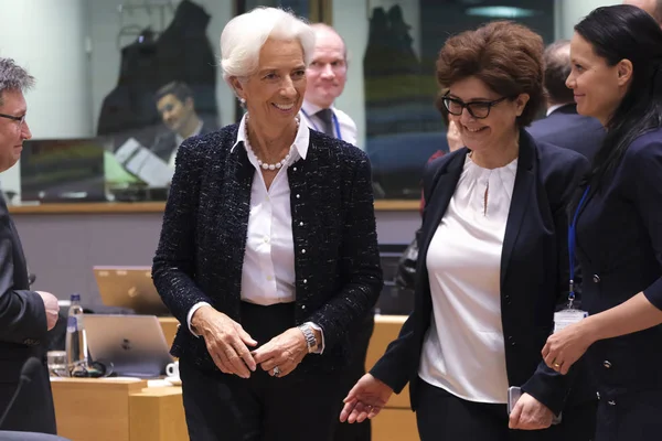Reunión de Ministros de Hacienda de la UE en Bruselas, Bélgica —  Fotos de Stock