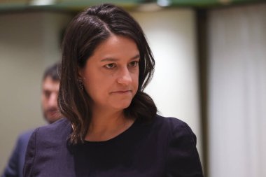 Eğitim ve Diyanet İşleri Bakanı Niki Kerameus, 8 Kasım 2019 'da Brüksel, Belçika' daki Avrupa Eğitim, Gençlik, Kültür ve Spor Konseyi 'ne katılmak üzere geldi..