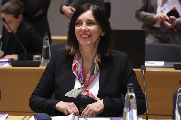 Hırvatistan Eğitim Bakanı Blazenka Divjak Kasım 2019 Brüksel Belçika Daki — Stok fotoğraf