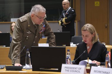 European Defense Affairs Council in Brussels, Belgium clipart