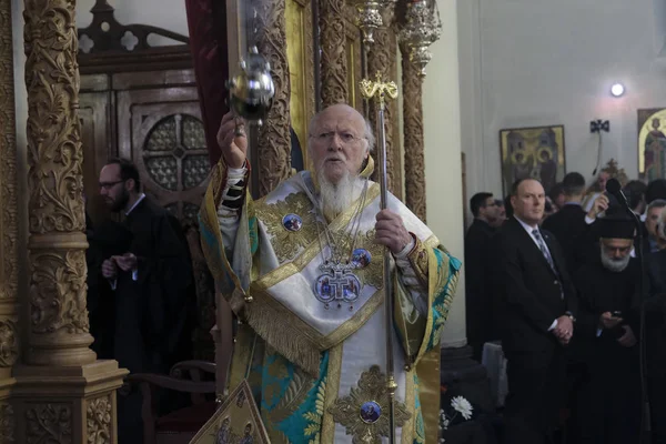 Brussels Belgium 2019 총대주교 바르톨로뮤가 대천사들 미카엘 가브리엘 정교회 성당에 — 스톡 사진