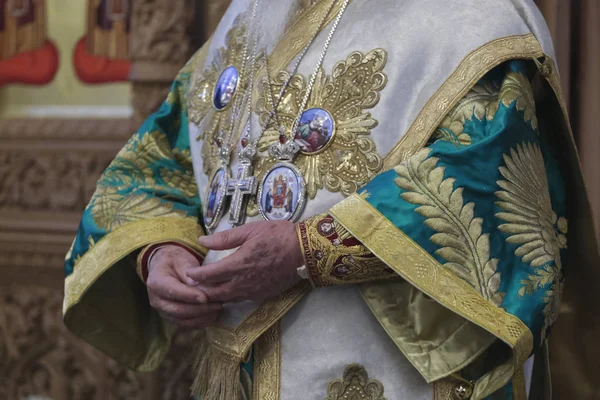 Брюссель Бельгия Ноября 2019 Года Вселенский Патриарх Варфоломей Проводит Мессу — стоковое фото
