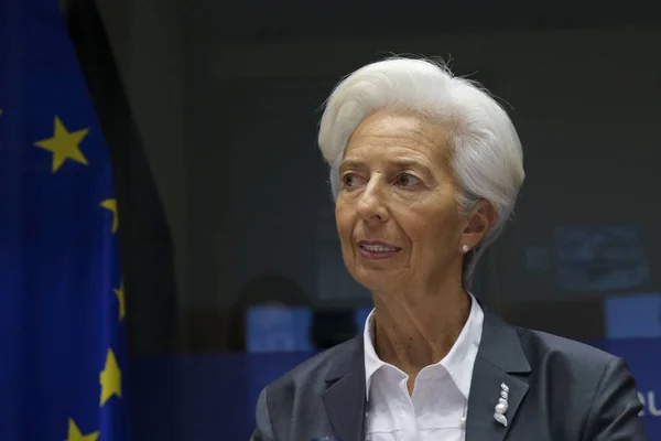 Avrupa Merkez Bankası (Ecb) Başkanı Christine Lagarde Europ 'ta — Stok fotoğraf