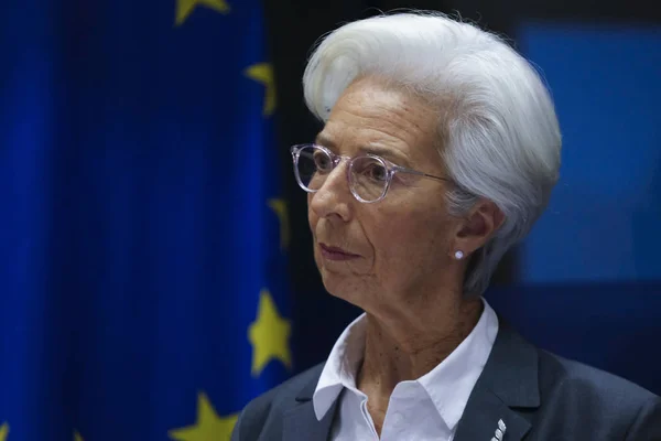 European Central Bank (ECB) president Christine Lagarde in Europ — 스톡 사진