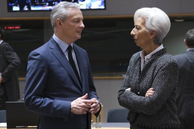 AB Eurogroup Maliye bakanları Brüksel ve Belçika'da bir araya geldi.