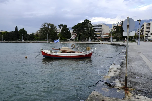 Kasım 2019 Yunanistan Volos Güvertesinde Bir Gemi — Stok fotoğraf