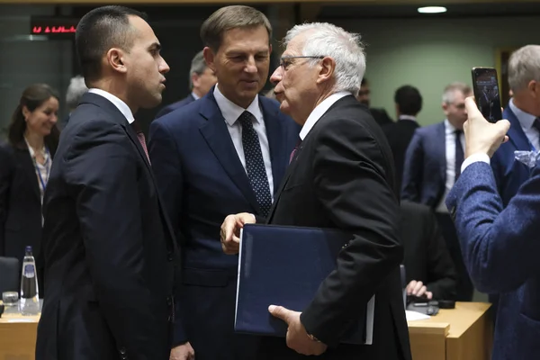 Conversaciones de urgencia sobre Irán en la reunión del Consejo de Ministros de Asuntos Exteriores de la UE — Foto de Stock