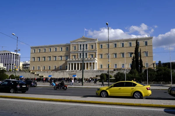 Greek Parliament Building Athens Greece Dec 2019 — Stock Photo, Image