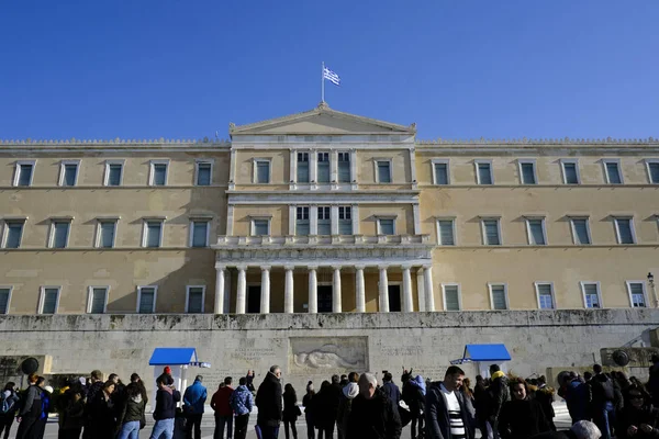 Greek Parliament Building Athens Greece Dec 2019 — Stock Photo, Image