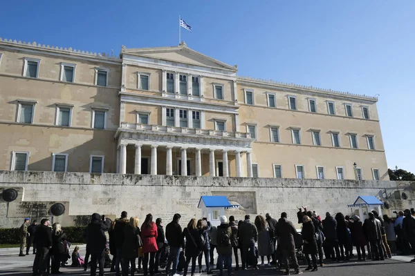 Yunanistan 'ın Atina kentindeki Yunan Parlamentosu binası 28 Aralık 2019