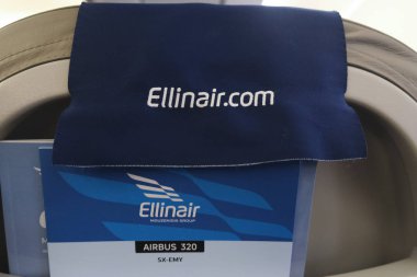 Yunanistan 'ın Atina kentindeki Ellinair Airplane şirketinin 6 Ocak 2019 tarihli iç görünümü