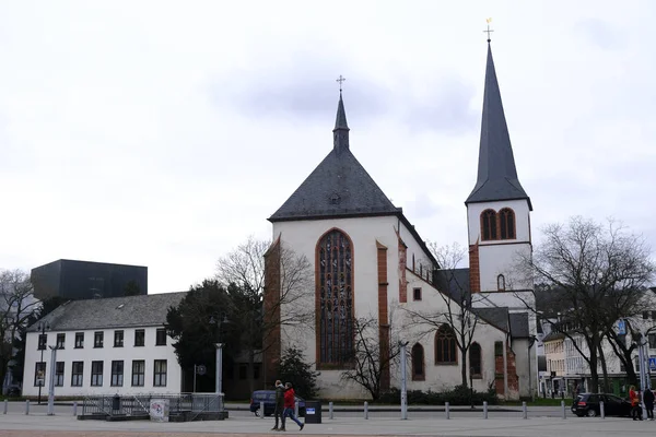 Külső Kilátás Sankt Antonius Katolikus Római Templom Trier Németország Jan — Stock Fotó