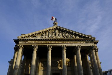 Pantheon 'un Paris' teki dış görünüşü, 18 Aralık 2019.