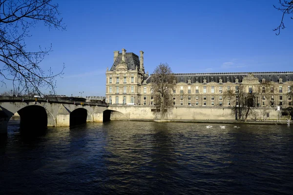Vista Del Río Sena París Francia Diciembre 2019 — Foto de Stock