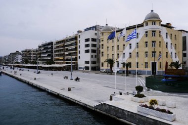 Yunanistan 'ın Volos kentindeki Teselya Üniversitesi' nin 20 Kasım 2019 tarihli dış görünümü
