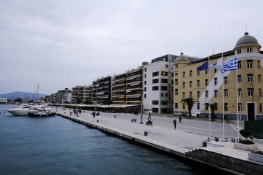 Yunanistan 'ın Volos kentindeki Teselya Üniversitesi' nin 20 Kasım 2019 tarihli dış görünümü